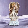 Musical Alabastrite Angel And Dove On Cloud