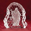 Clear Glass Carved Jesus