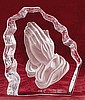 Cut Glass Block Paperweight