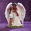 Girl and Angel Figurine