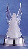 Frosted Angel with Multicolor Light