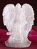 Frosted Guardian Angel with Multicolor Light