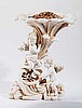 Cherubs and Trumpet Flower Birdfeeder