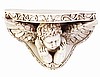 Ivory-Finish Cherub Wall Sconce