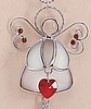 Angel January Birthstone Heart