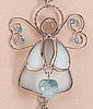Angel March Birthstone Heart