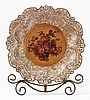 Ceramic Antique-Finish Rose Plate